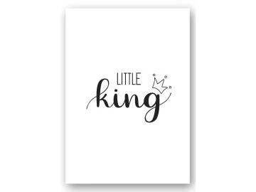 Wandbild little king - black